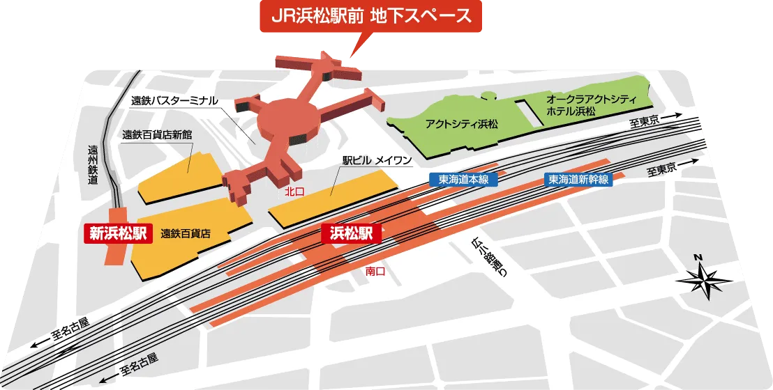 浜松駅周辺イメージマップ